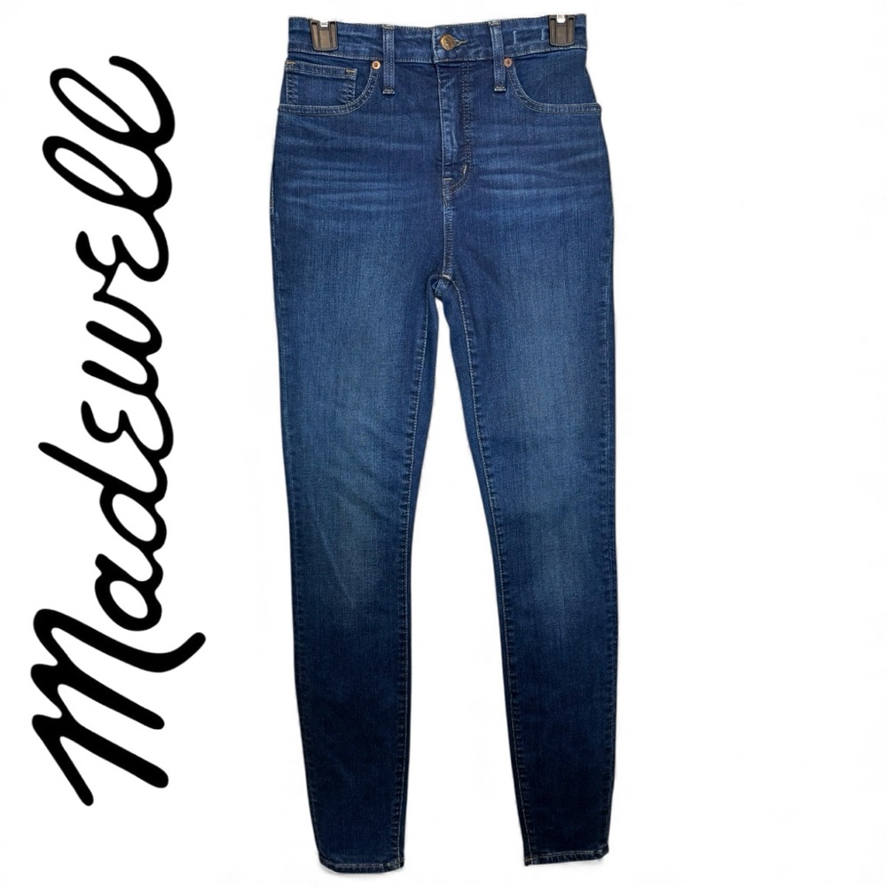MADEWELL Women's Curvy High Rise Skinny Jeans Size 26 Tall Dark Blue NEW